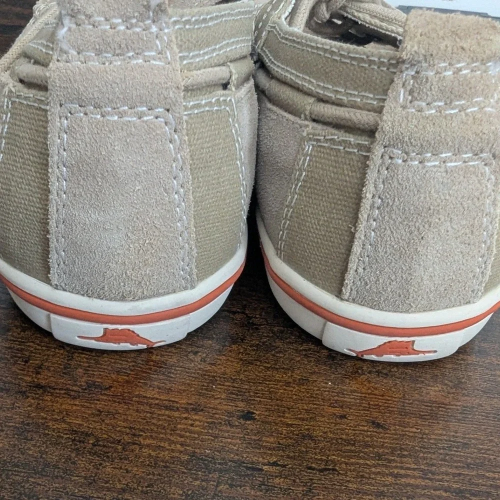 Tommy Bahama Calderon Boat Shoes Beige Suede Canvas Sneakers 9.5 Smart Casual